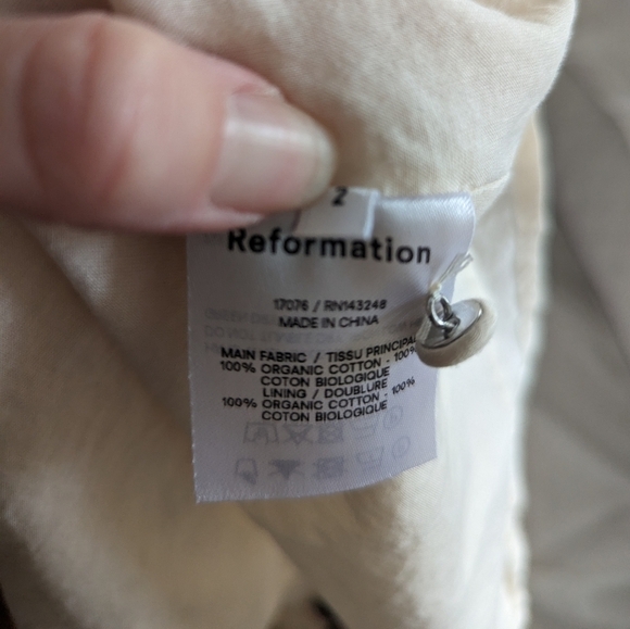 Reformation the Bradley mini dress 2 organic cotton - Picture 10 of 14